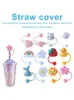 Silikon spill Proof Stopper Straw Cups Plug Tips Cap Tumbler Straw Cover for Decor FY4982 0111