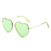 Sunglasses Love Frameless Cut Edge Cute Versatile Ladies Decorative Vacation Leisure UV Blocking