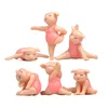 Kit de itens em miniatura de 6pcs/conjunto da série Jenny Pig Série para DOLLS Decoração de figuras interessantes Acessórios engraçados de mesa 220426