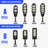 LED Super Bright Solar Lights Waterproof COB Outdoor Street Light with Remote Control Motion Sensor Wall Light Garden Path Fence