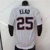 2022 NOUVEAU NCAA OLE Miss Baseball Jersey 25 Tim Elko College Size Youth Adult Navy White Pinstripe