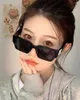 2022 Nieuwe Mode Vierkante Zonnebril Persoonlijkheid Sneeuwvlok Glas Koreaanse Straat Schieten Brillen Trend4816464