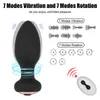 Sex Toy Massager Massaggio prostatico 7 modalità Butt Plug rotante Acquista Giocattoli vibratori anali per donne Uomini Telecomando wireless gay