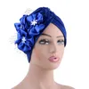 Beanie/Skull Caps Muslim Women Headscarf Party Headwear African Headtie Nigeria Female Top Hat Wedding Elegant Flowers Turban BeaniesBeanie/