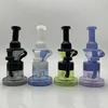 Bong en verre barboteur Dab Rig narguilé plate-forme pétrolière unique conduite d'eau assortie aux couleurs