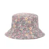 Cappello da bebè per bambini Cappello con cappello a fiori Stampato a fiori Cappelli a tesa avara Moda per bambini Topee Bella Ragazzo Ragazza Pescatore Cappello da sole da spiaggia GCB14695