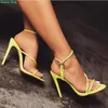 Sandals Narrow Band Singback Solid Ankle Strap Sexy Pointed Toe Thin High Heel Simple Design Fashion Summer Women ShoesSandalsSandals