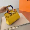 Platinum Designer Bag Handmade High Handbags Quality Women Tote Classic Shoulder Bags Genuine Handbag Purse Stamped Lock Scarf Leather