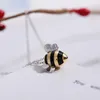 Naszyjniki wisiorek kreatywny piękny naszyjnik pszczół dla kobiet koreański