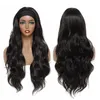 SEXY Long 5 Color Balck Brown Blonde 3/4 half golvende handgemaakte feesthaarpruiken voor vrouwen dames