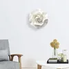 Dekoratif Çiçek Çelenkleri Asma Duvar 3d Seramik Çiçek Dekasyonu Banyo için Yaratıcı Yapay Ofis Yemek
