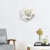 Decorative Flowers & Wreaths Hanging Wall 3D Ceramic Flower Decor Creative Artificial For Bathroom Office DiningDecorative