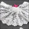 Ferramentas de tecido de costura de fita beb￪s crian￧as maternidade H694 20cm Largura Organza Casamento Encontro bordado Diy para saia de boneca feita ￠ m￣o patchwo