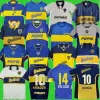 97 98 Boca Juniors Retro 1981 Soccer jerseys Maradona Roman Gago 99 voetbalshirt Classic 2001 2002 2005 Camiseta Futbol Vintage 81 Riquelme