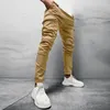 メンズパンツの男性薄いジョギングミリタリーカーゴカジュアルワークトラック夏の男性ジョガー服のズボンマンズドラック22