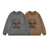 TKPA2022 High Street Tide marka myjona stary sweter męski wiosna i jesienna cienka okrągła szyja T-shirt Guochao Ins