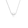 925 Sterling Silver Pearl Clavicle Chain Necklace Simple Style Women Short Chain Necklaces Gift for Love Girlfriend