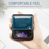 Étui en cuir antichoc, coque de protection pour téléphone Samsung Galaxy Z Flip 4 3
