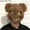 Party Scary Head Cover Cosplay Mask Halloween Carnival Costume Headgear Props Handmade Dance Masquerade Horror 220707