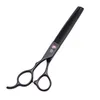 Left Hand Barber Scissors Set 5.5" 6" 7" Purple Dragon JP Stainless 8001# Cutting Shears Thinning Hair Black 220317