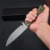 539Gy Survival Straight Knife DC53 Titanium Coationg Drop Point Blade Full Tang G10 Handle Fixed Blade Knives With Kydex