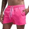 Pocket Swimming Shorts For Men Swimwear Man Swimsuit Swim Trunks Summer Bathing Beach Wear Surf beach Short board pants Boxer 220425