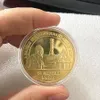 선물 전 소련 Chernobyl 원자력 발전소 기념품 골드 도금 동전 수집 선물 1pcs 기념 Coin.cx