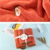 Asciugamano Moda Ricamo Microfibra Set da bagno Bagno 70x140cm Asciugamani rossi per la casa Donna Spa Asciugacapelli Cap Assorbente Completo