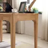 Móveis para sala de estar Nórdicos All Rubber Wooden Desk para crianças Móveis de escritório de escritório diretamente fornecidos pelo fabricante