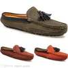 Primavera Verão Nova Moda Estilo Britânico Mens Lona Casual Pé Shoes Slippers Manusentos Cem Lazer Estudante Homens Preguiçoso Drive Overshoes Respirável 38-47 1255