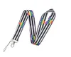 LHBT Rainbow Gay Bisexual Lesbian Pride Flag Neck Rem Lanyards Keys ID Camp Gym Telefon Charm KeyCord USB Badge Holder Hang Rope4819482