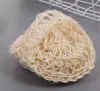 Esponja de banho de sisal para sublimação natural orgânica feita à mão à base de plantas bola de banho esfoliante esfoliante de crochê esfoliante de corpo