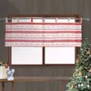 Curtain & Drapes Short Christmas Valance For Light Blocking Window Blinds Living Room