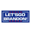 100pcs/Lot Let's Go Brandon Flag Sticker Hotsale USA President ملصقات للهاتف Skateborad Luggage Notebook خوذة سيارة Windows Windows محمول مركبة مركبة Paster