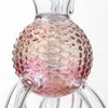 New Unique Pink Beach Ball Showerhead Perc Hookahs Dab Rig Recycle Water Pipes 4mm Heady Glass Bongs High Quality 14mm Female Joint Percolator With Banger XL-2242