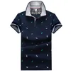 Cerf Imprimer Polo Hommes D'été À Manches Courtes Slim Fit Polos Hommes Mode Streetwear Tops Hommes T-shirts Casual Golf Chemises 220704