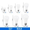 10 pcs/lot E27 E14 LED Ampoule Lampes 3 W 6 W 9 W 12 W 15 W 18 W 20 W Lampada LED Ampoule AC 220 V-240 V Bombilla Projecteur Blanc Froid/Chaud H220428