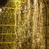 Saiten 200leds Feston LED Solor Light String Fee Lichter Urlaub Wasserfall Icicle Lampe für Hochzeitsfeier Weihnachtsbaum Girlande Dekoriert