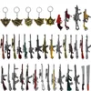 Porte-clés de jeu pour hommes femmes jouet pistolet métal petit cadeau porte-clés m762 98K pendentif porte-clés pour enfants