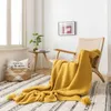 REGINA Modern Brignt y Knit Warm Cozy Yellow Blue Green Pink Tassel Home Decor Beauty Office Wearable Throw Blanket 220524