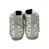 Do-old Dirty Casual Shoe For Mid Star Slide Stud Sneakers mit Schnürung, Metallic-Perlenverzierung, Wildleder-Kalbsleder, Schlangenleder, Designer-Herren-Damen-Schuhe