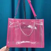 Alışveriş Çantaları Tote Plaj Pvc Jelly Bag Büyük Kapasite Kadınlar İçin Moda Çanta Marka Tasarımcı Crossbody Kadın Çantası W280F