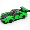 Assemblagem Speed ​​Racing Sports Sports Pull Back Car Car Blocos de Construção Set Bricks Model Toys Classic MOC para crianças
