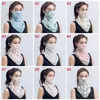 Women Dancf Face Mask Summer Summer Sun Silk Chiffon Clankerchief Outdoor Half Half Face Wase-Pracking Wrase Fy6127 SSR