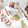 Geschenkomschakeling 10 stcs/Set Pure Color Washi Paper Tape Scrapbooking Handboek Decoratief PO Diary Diy Decoration Sticker AccessoriesGift GiftGift