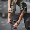 男性の軍事戦術的な貨物パンツ軍の緑の戦闘ズボンマルチポケット灰色の制服ペイントボールエアソフト秋の仕事服220330