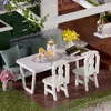 Big House Diy Dollhouse Kit Roombox Miniature Doll House Furniture Villa Garden Wooden Assemble Toys For Children Birthday Gifts 220601