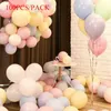 Пакет 100 шт. Macaron Candy Цветные вечеринки Воздушные шары Пастельные латексные шары 10 дюймов DHL