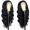 Body Wave Lace Wigs For Women Seamls Long Wavy Synthetic Lace Wig Pre Picked With Baby Hair Heat Ristant Fiber Wig Party