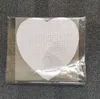 Sublimazione Blank Heart Puzzle DIY Puzzle Paper 3 colori Prodotti Hearts love Shape Transfer Stampa Blanks Materiali di consumo Giocattoli per bambini Regali SN4383